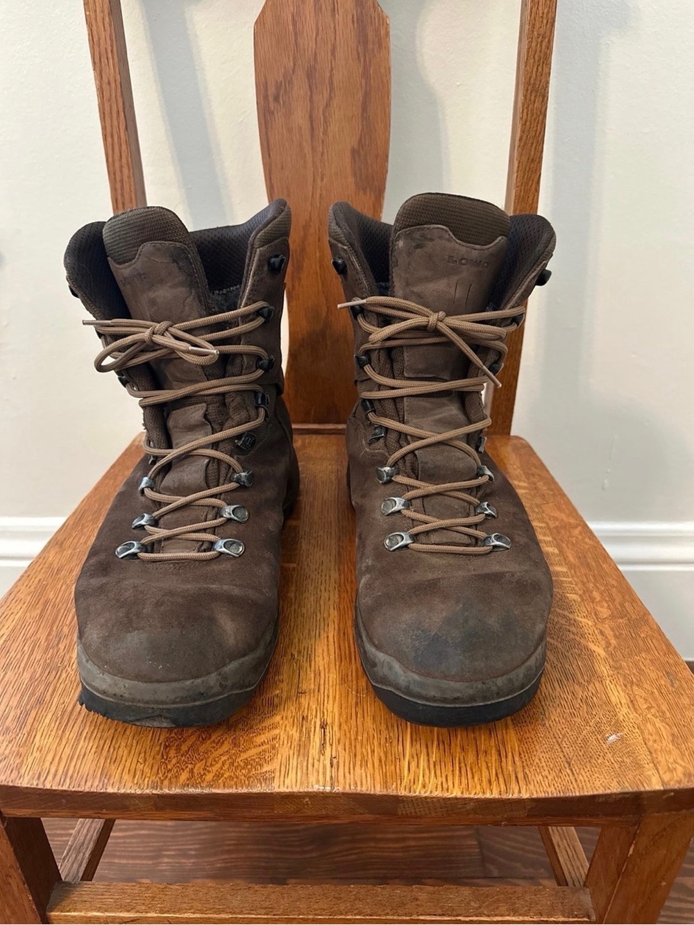 Lowa Men's Brown Suede Hiking Boots
